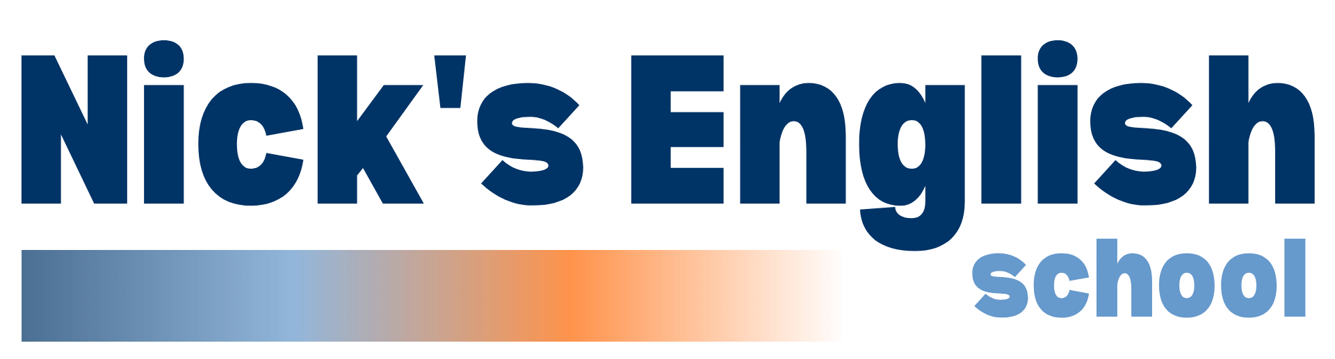 Nick's English logo